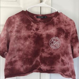 Obey Tie Dye Cropped Tee
